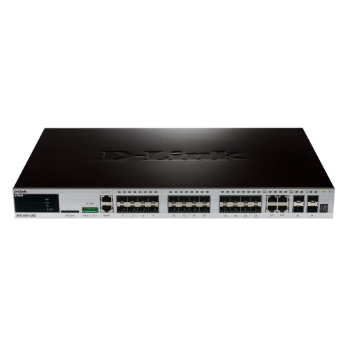 מתג D-Link 24-PORT GIGABIT 20X SFP PORTS + 4X SFP/BASE-T PORTS + 4X 10G SFP+