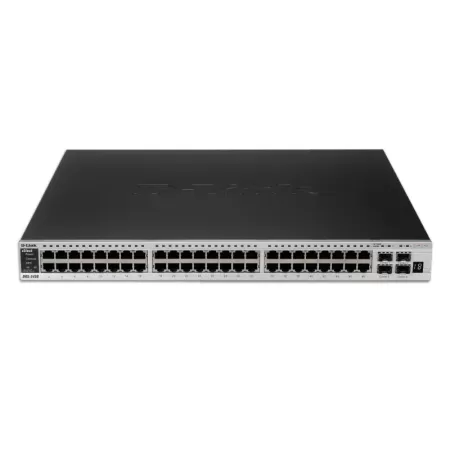 מתג D-Link 48-PORT GIGABIT 4 X SFP/GIGA PORTS + 2 X 10GE STACK/UPLINK PORTS, L2/L3 MANAGED DGS-3450