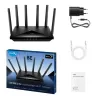 Router CUDY BE6500 WIFI7 2.5GB LAN up to 6453Mbps WR6500H Color:black