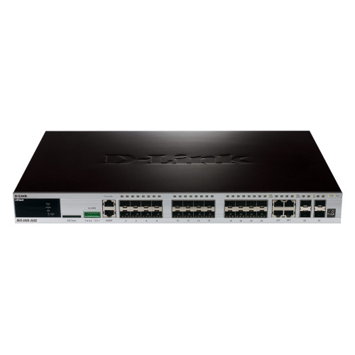 מתג D-Link 28 PORT / 24-PORT GIGABIT SFP + 4 X SFP + 4 X 10G SFP+ DGS-3620-28SC