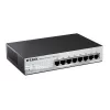 מתג D-Link 8 PORT 10/100 (8X POE) (56W), METAL DES-1210-08P