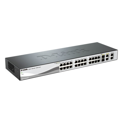 Switch D-Link 24 PORT 10/100 + 2 X GIGA PORTS + 2 COMBO SFP/GIGA PORTS, L2 Switch D-Link 24 PORT 10/100 + 2 X GIGA PORTS + 2 COMBO SFP/GIGA PORTS, L2