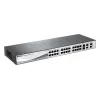 מתג D-Link 24 PORT 10/100 + 2 X GIGA PORTS + 2 COMBO SFP/GIGA PORTS, L2 MANAGED DES-1210-28