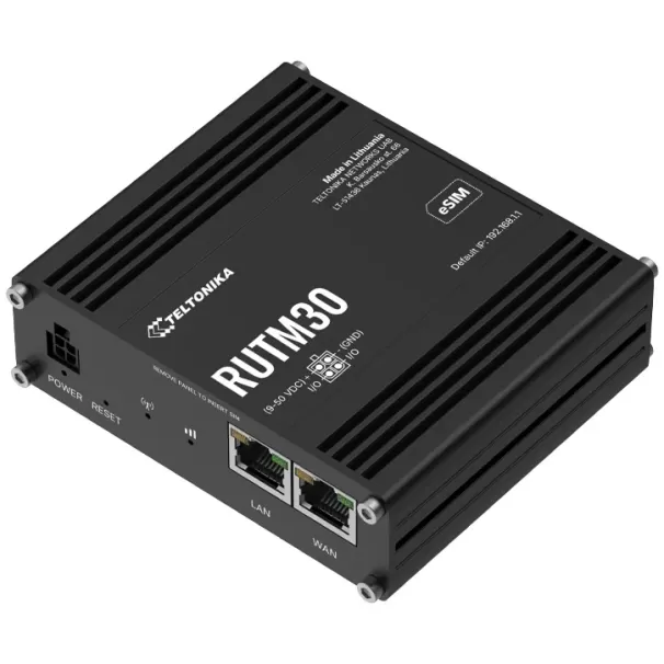 Cellular Router 5G Teltonika RUTM30 Color:black