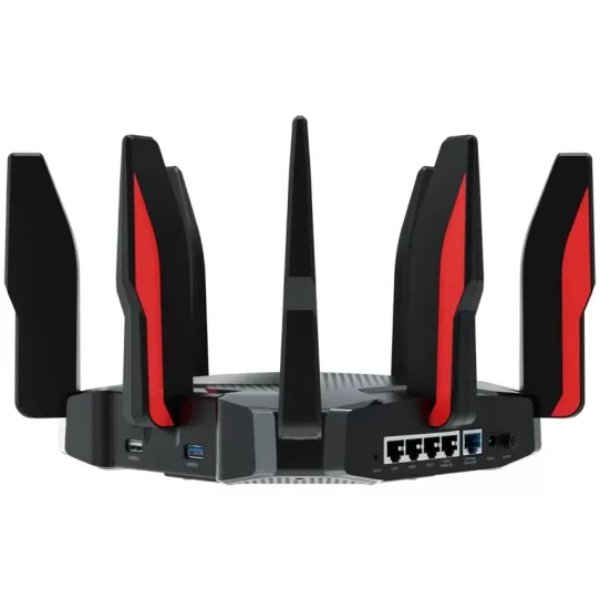 Router TP-Link Archer GX90 AX6600 Tri-Band Wi-Fi 6 Archer GX90 Color:black Router TP-Link Archer GX90 AX6600 Tri-Band Wi-Fi 6 Archer GX90 Color:black