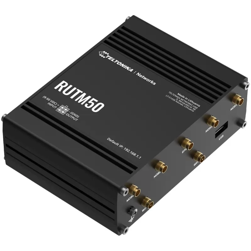 Router Teltonika RUTM50 5G RUTM50000000 Color:black