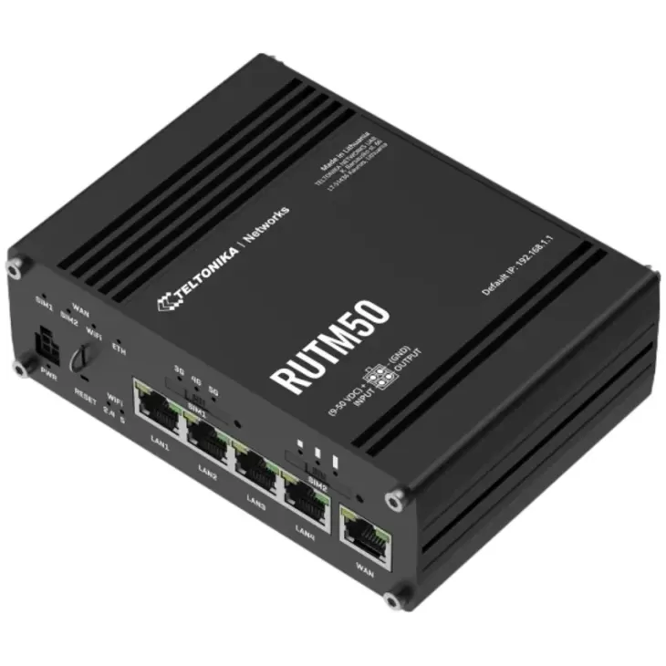 Router Teltonika RUTM50 5G RUTM50000000 Color:black