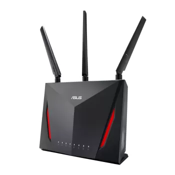ראוטר גיימינג AC2900 Dual Band Gigabit WiFi Asus RT-AC86U שחור RT-AC86U