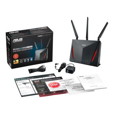 AC2900 Dual Band Gigabit WiFi Gaming Router Asus RT-AC86U black RT-AC86U