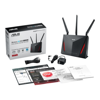 AC2900 Dual Band Gigabit WiFi Gaming Router Asus RT-AC86U black RT-AC86U AC2900 Dual Band Gigabit WiFi Gaming Router Asus RT-AC86U black RT-AC86U