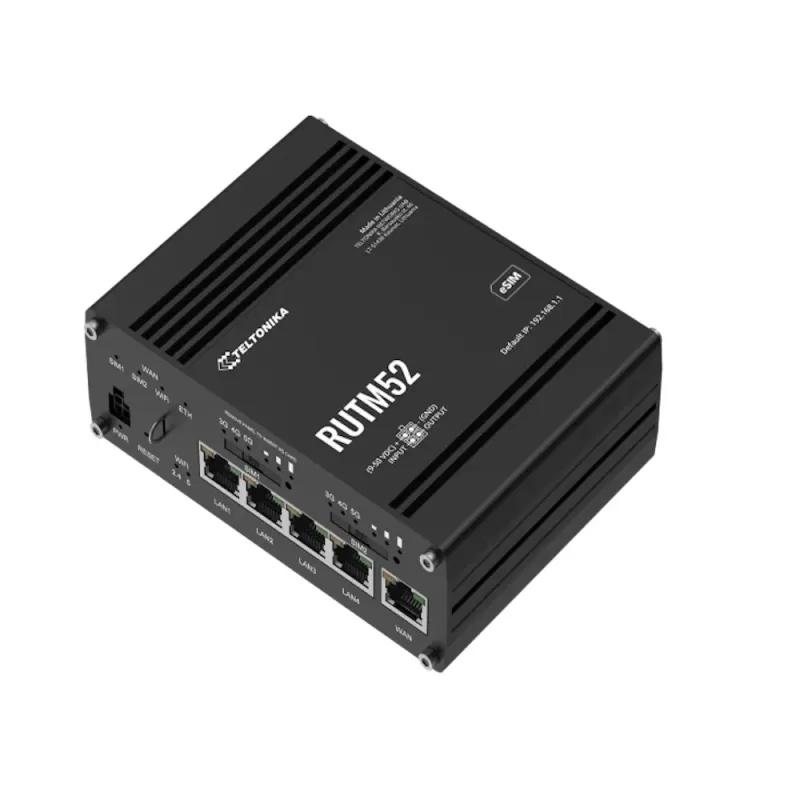 роутер Teltonika RUTM52 Industrial 5G RUTM52 роутер Teltonika RUTM52 Industrial 5G RUTM52