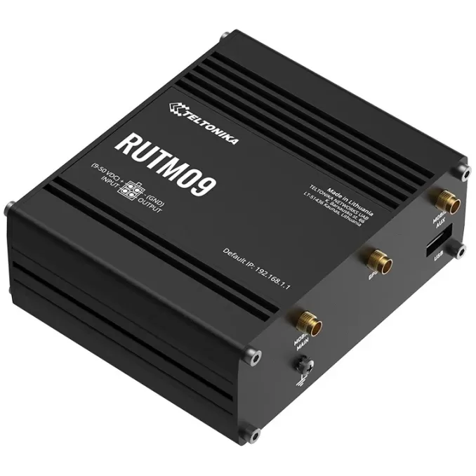 Router Teltonika RUTM09 4G LTE Cat 6 RUTM09000000 Color:black