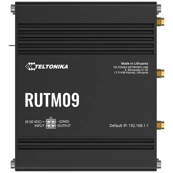 Router Teltonika RUTM09 4G LTE Cat 6 RUTM09000000 Color:black