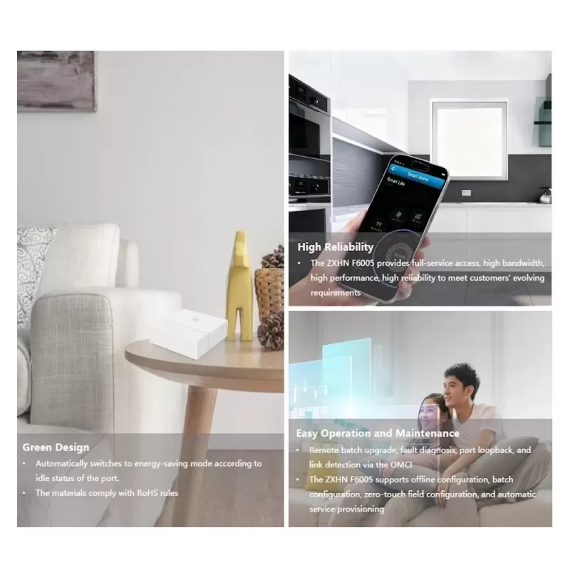 ראוטר ZTE ZXHN F6005 GPON ONT F6005