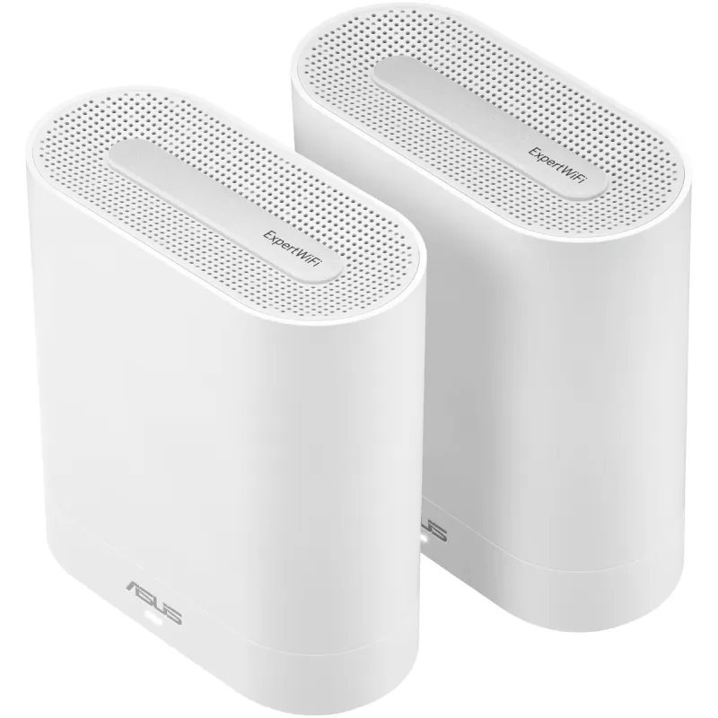 Router Asus ExpertWiFi EBM68 AX7800 Tri-Band WiFi 6 2-Pack white 90IG07V0-MO3A40
