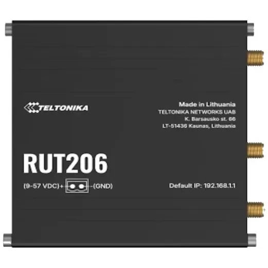 Router Teltonika RUT206 LTE Cat 4 RUT206010000 Color:black