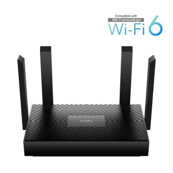 Многофункциональный маршрутизатор CUDY WR1500 Mesh Router/AP/Repeater WIFI6 GB LAN AX1500 Цвет:чёрный
