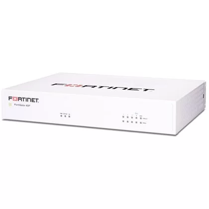 נתב מאובטח FORTINET Secure Router Fortinet Fortigate 40F Router Firewall 1XWAN 4X RJ45 FG-40F צבע לבן