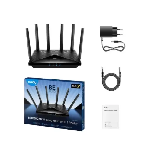 Router CUDY WE11000 Mesh 4X Lan up to 11000Mbps WR11000