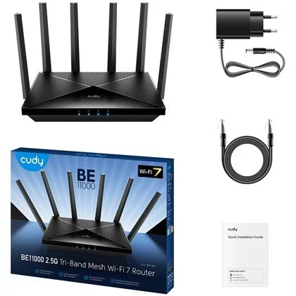Router CUDY WE11000 Mesh 4X Lan up to 11000Mbps WR11000