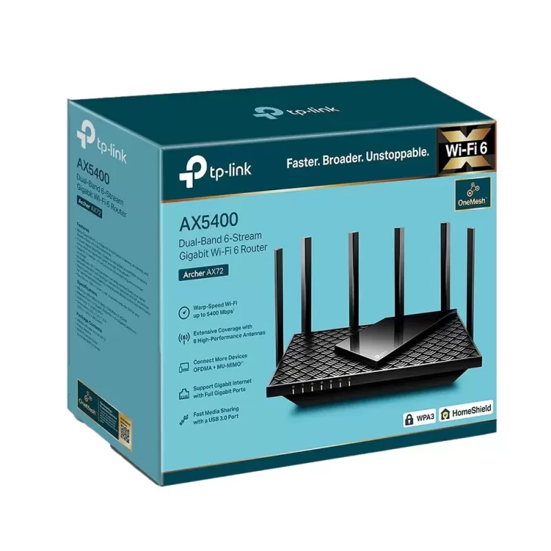 ראוטר TP-Link Archer AX72 AX5400 Wi-Fi 6 ArcherAX72