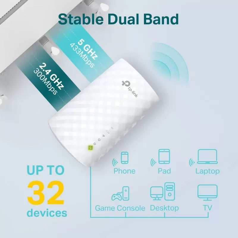 Range Extender TP-Link RE220 AC750 Mesh Wi-Fi Range Extender RE220
