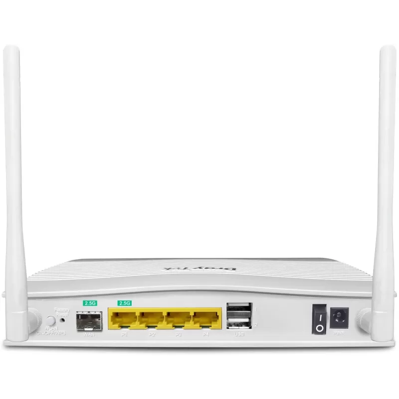 ראוטר סיב Dual-WAN עם Wi-Fi 6 DrayTek Vigor2136Fax V2136FAX צבע לבן ראוטר סיב Dual-WAN עם Wi-Fi 6 DrayTek Vigor2136Fax V2136FAX צבע לבן