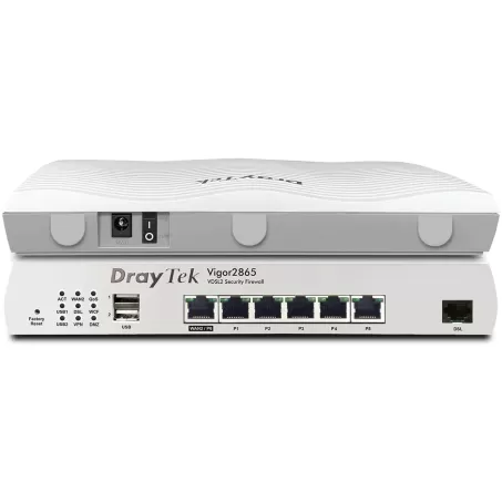 ראוטר VDSL2 DrayTek Vigor2865 V2865 צבע לבן ראוטר VDSL2 DrayTek Vigor2865 V2865 צבע לבן
