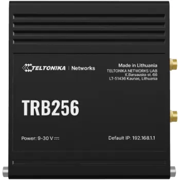 שער IoT סלולרי תעשייתי Teltonika TRB256 LTE Cat M1/NB-IoT TRB256000400 צבע שחור שער IoT סלולרי תעשייתי Teltonika TRB256 LTE Cat M1/NB-IoT TRB256000400 צבע שחור