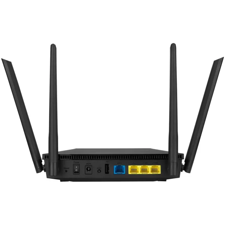 ראוטר Asus RT-AX53U AX1800 WiFi 6 90IG06P0-MO3510 צבע שחור