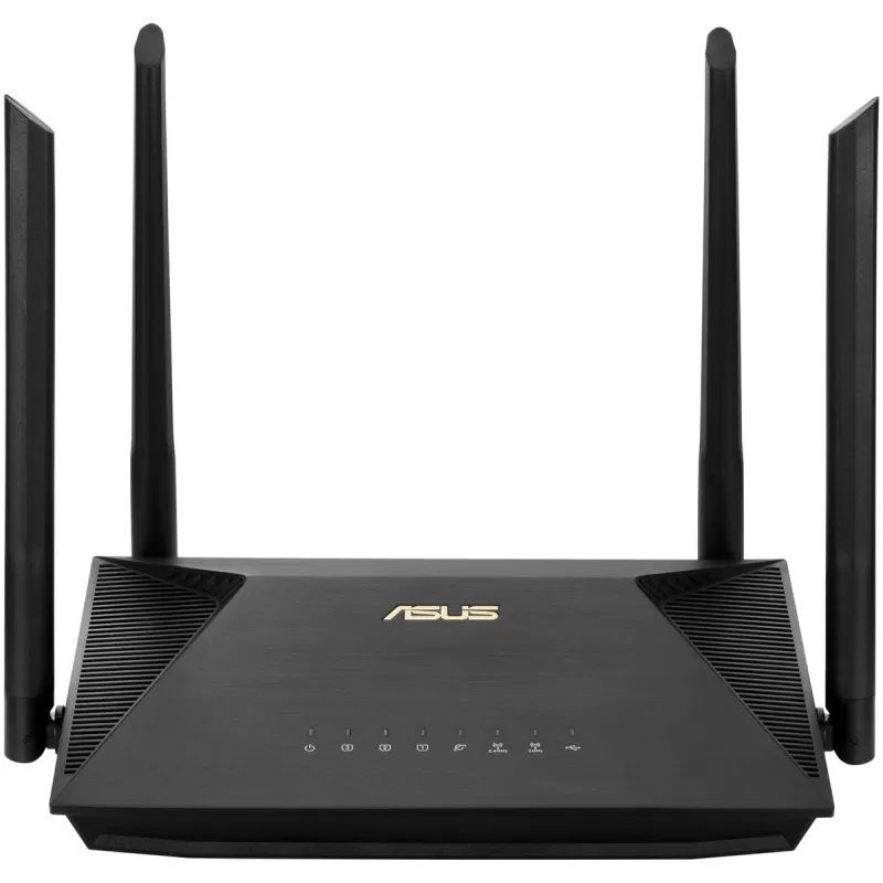 ראוטר Asus RT-AX53U AX1800 WiFi 6 90IG06P0-MO3510 צבע שחור