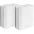 ראוטר Asus ZenWiFi BT8 BE14000 Tri-Band WiFi 7 2-Pack לבן 90IG0930-MO3B20