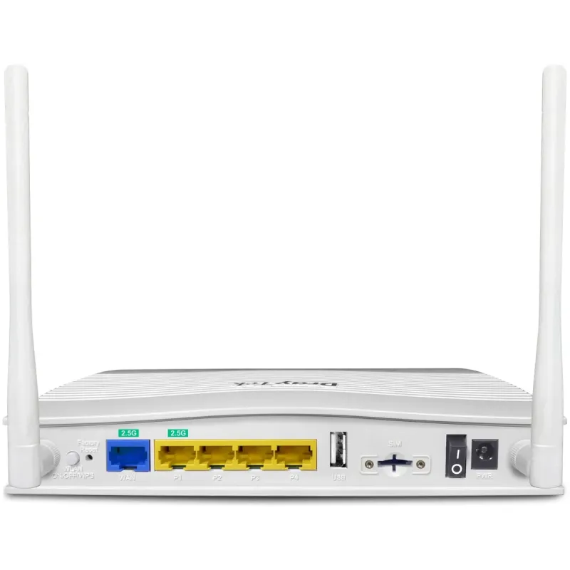 Cellular Router 4G Wi-Fi 6 DrayTek Vigor2136ax-4G Color:white