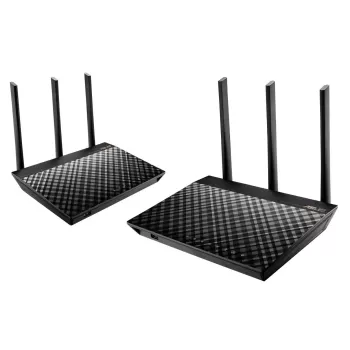 ראוטר Asus AiMesh AC1900 WiFi System (RT-AC67U 2 Pack) שחור RT-AC67U