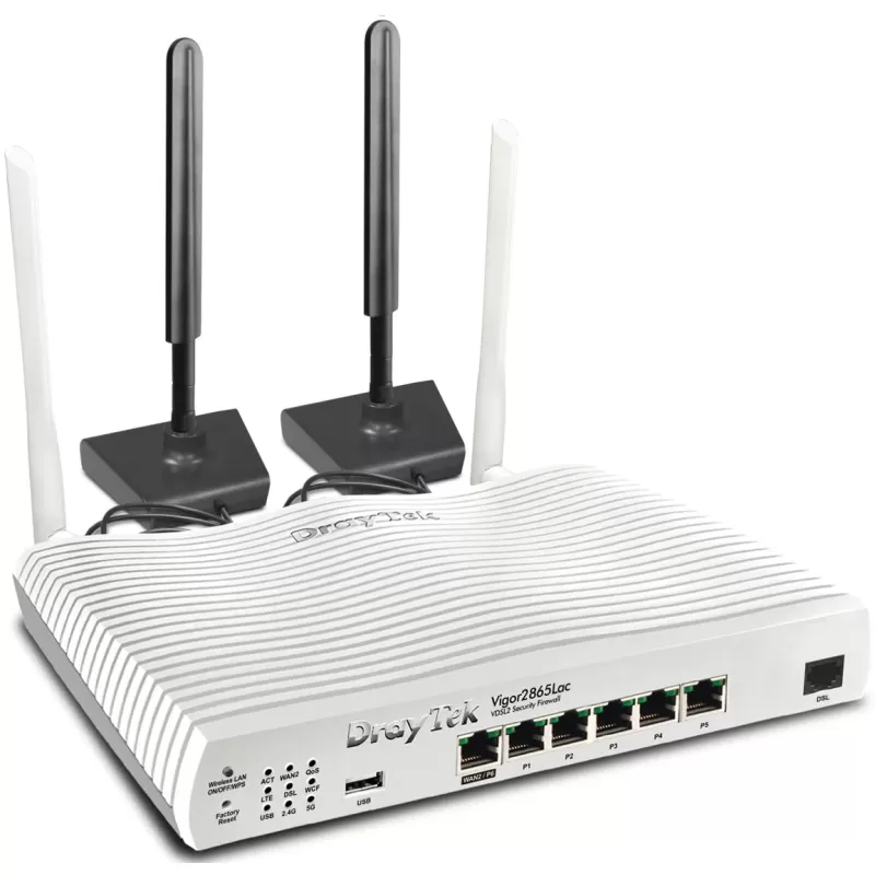 ראוטר VDSL2 ו-4G עם Wi-Fi DrayTek Vigor2865Lac V2865LAC צבע לבן