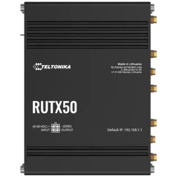 Router Teltonika RUTX50 5G RUTX50 Color:black Router Teltonika RUTX50 5G RUTX50 Color:black
