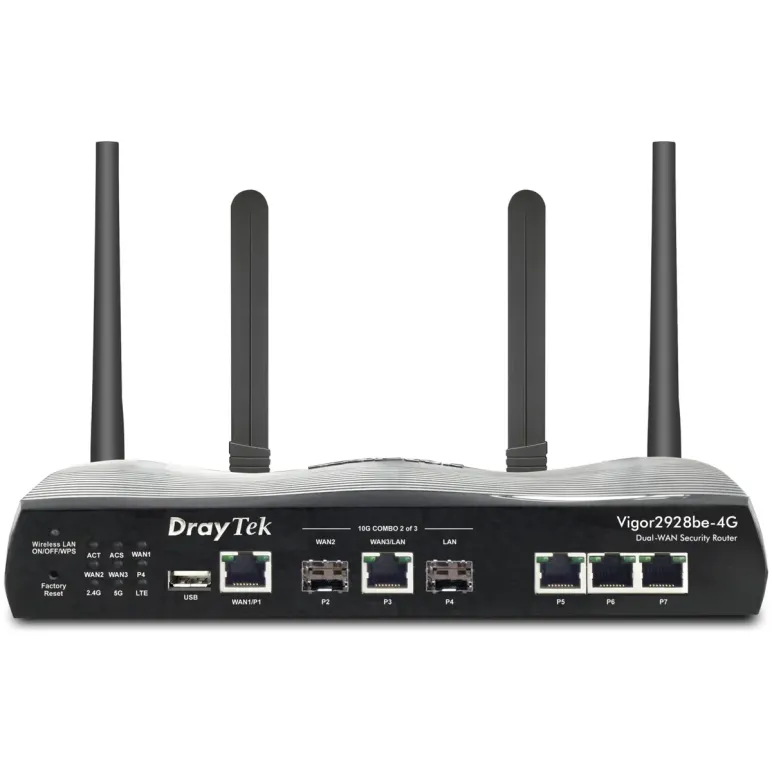 роутер VPN DrayTek Vigor2928be-4G Цвет:чёрный