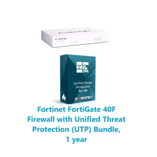 Set: device + license FORTINET FortiGate-40F HW PLUS License 1y FG-40F-BDL-950-12 Color:white