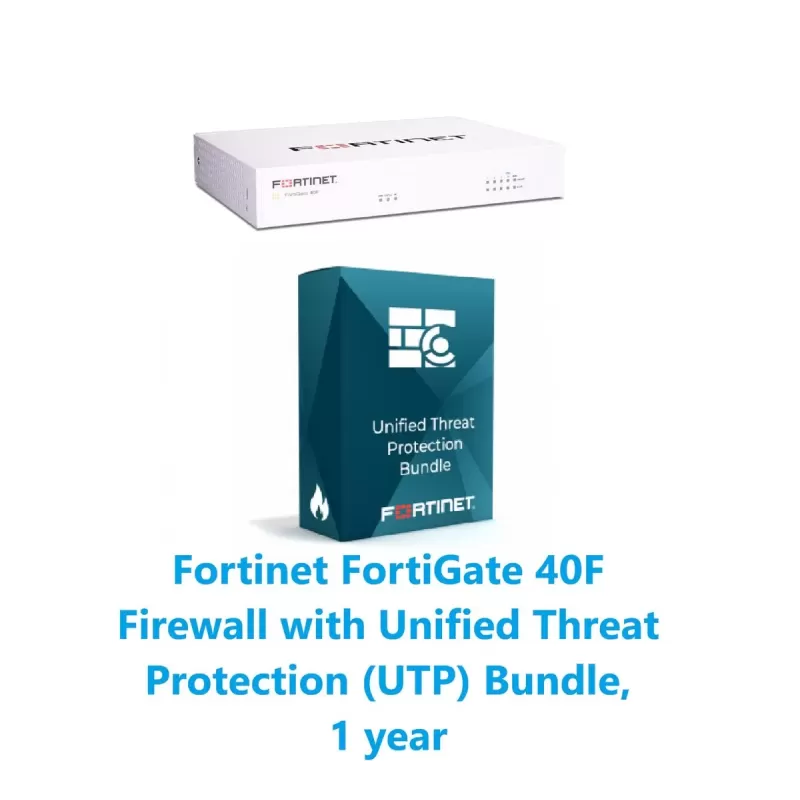Set: device + license FORTINET FortiGate-40F HW PLUS License 1y FG-40F-BDL-950-12 Color:white