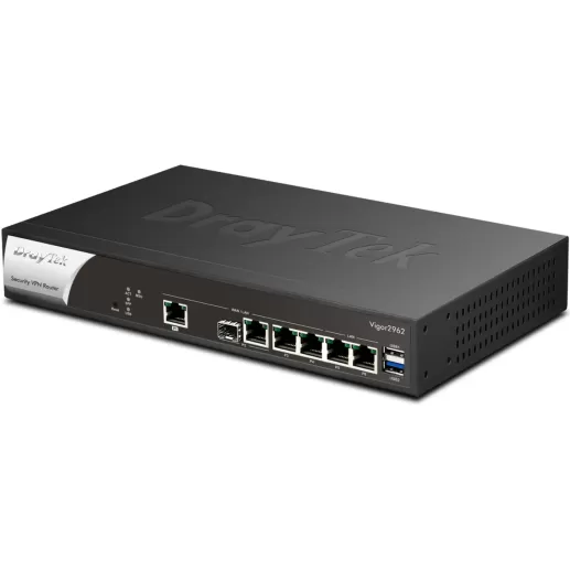 ראוטר VPN עסקי DrayTek Vigor2962 V2962 צבע שחור ראוטר VPN עסקי DrayTek Vigor2962 V2962 צבע שחור