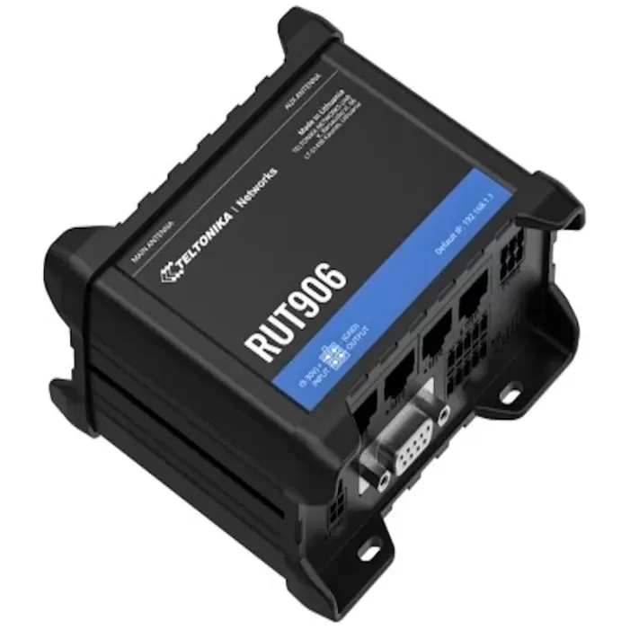 נתב סלולרי תעשייתי Teltonika RUT906 4G LTE Cat 4 RUT906000000 צבע שחור