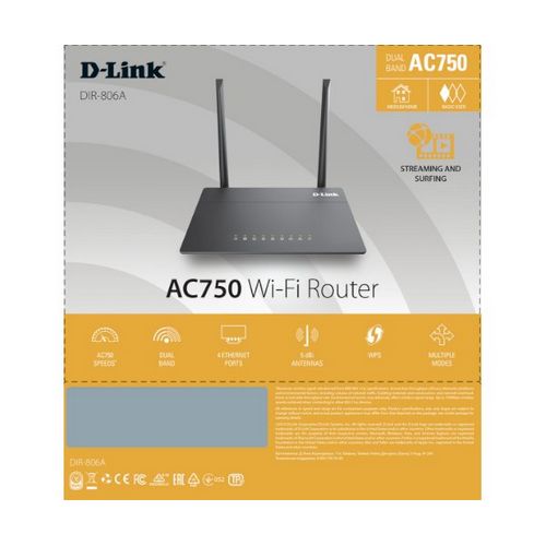 נתב אלחוטי וניקודת גישה AC750 Dual Band D-Link DIR-806A