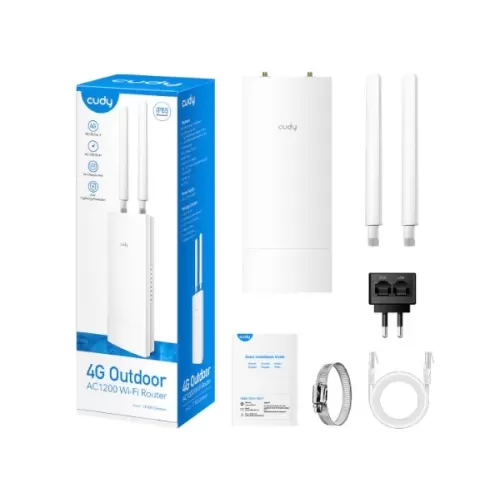 Rugged wireless router with cellular modem CUDY LT500 OUTDOOR 4G LTE LT500-Outdoor-il Color:white