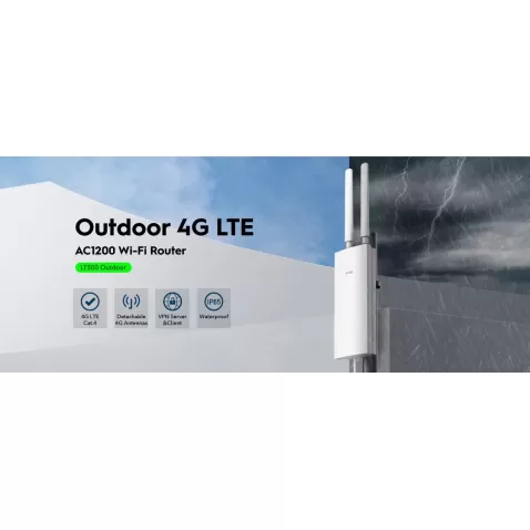 Rugged wireless router with cellular modem CUDY LT500 OUTDOOR 4G LTE LT500-Outdoor-il Color:white