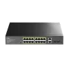 מתג CUDY GS1018PS2 16-GbE PoE Switch with 2 Uplink GbE GS1018PS2
