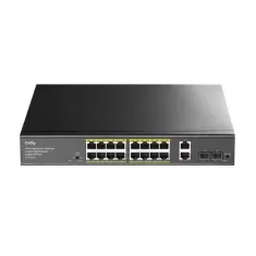 מתג CUDY GS1018PS2 16-GbE PoE Switch with 2 Uplink GbE GS1018PS2