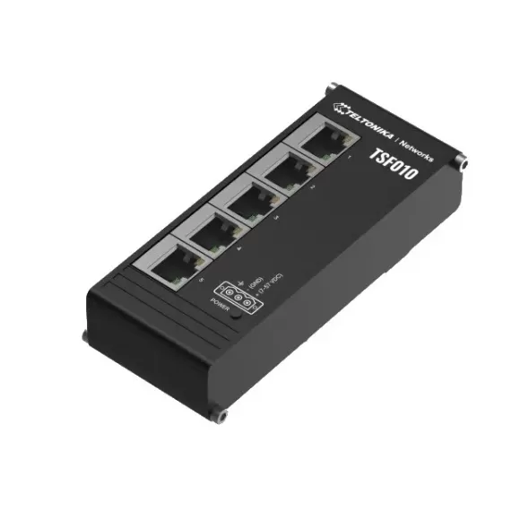 מתג Teltonika TSF010 Industrial Unmanaged מתג Teltonika TSF010 Industrial Unmanaged