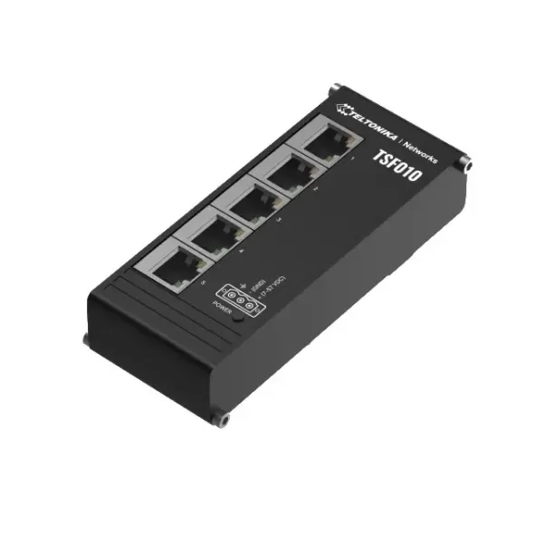 מתג Teltonika TSF010 Industrial Unmanaged מתג Teltonika TSF010 Industrial Unmanaged