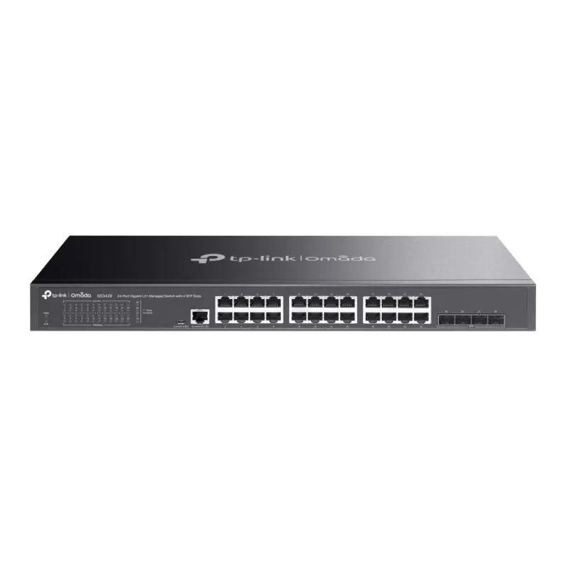 Managed switch Omada SG3428 24-Port Gigabit L2+ 4x SFP SG3428 Color:black Managed switch Omada SG3428 24-Port Gigabit L2+ 4x SFP SG3428 Color:black