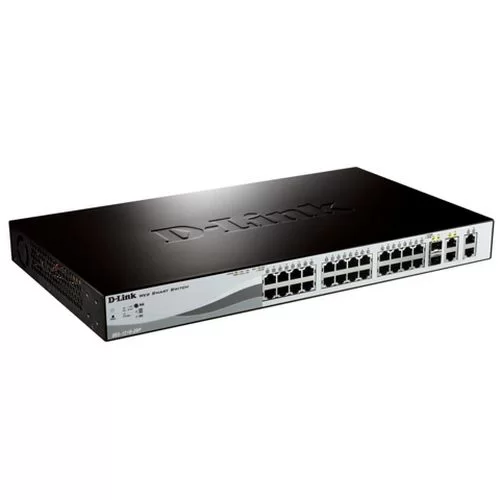 מתג PoE מנוהל עם 24 פורטים D-Link DGS-1210-28P/F1A